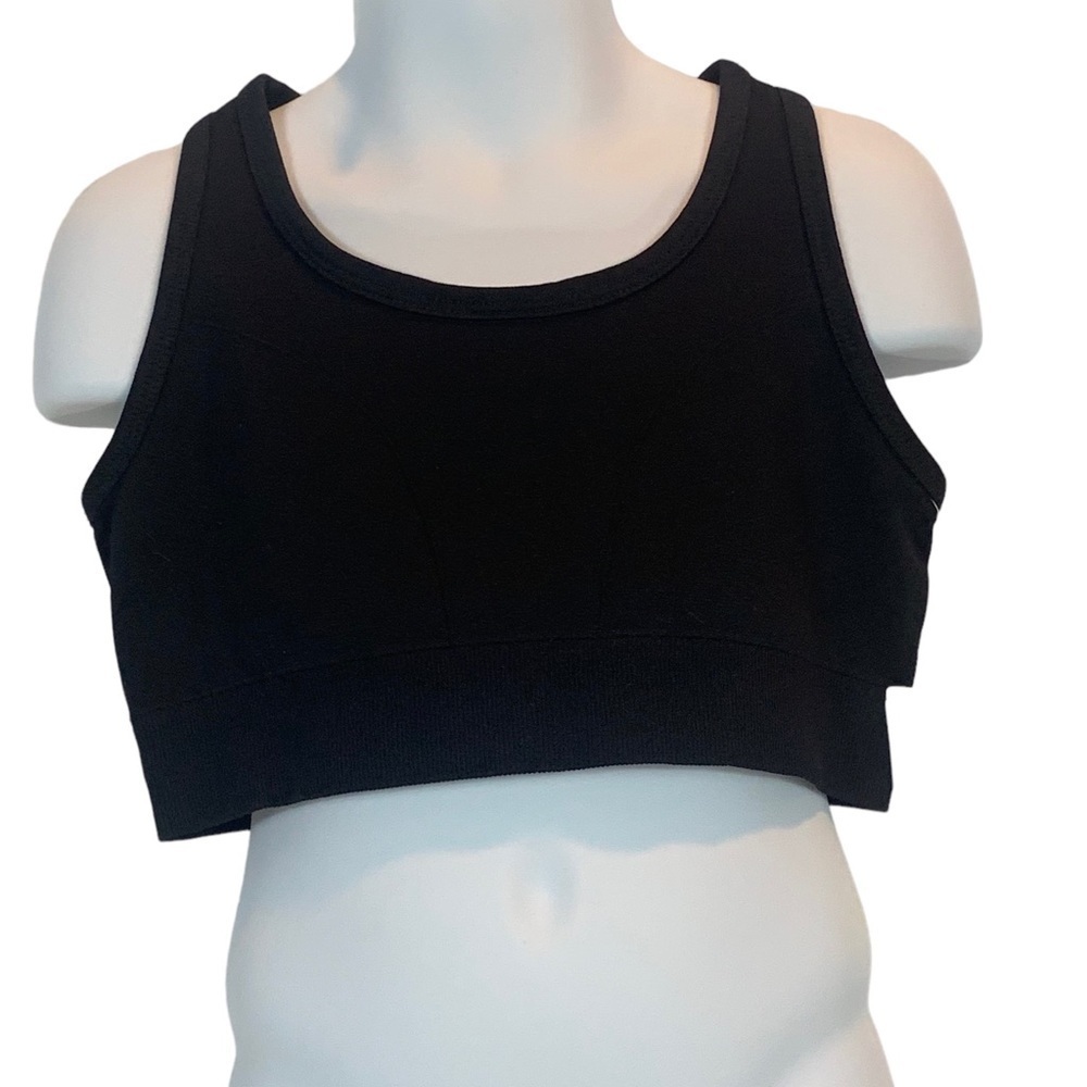 Zella Girls Seamless Sports Bra - Black - size Medium (10/12)